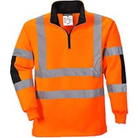 Portwest B308 Xenon Rugby Sweatshirt Orange XSmall