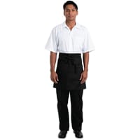 Chef Works Half Bistro Apron Black