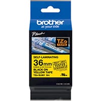 Brother P-Touch 36mm Black on Yellow Labelling Tape TZE-SL661