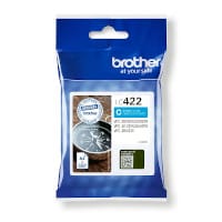 Brother LC422C Cyan Ink Cartridge - LC422C - Brother LC 422, Vivid Colour Prints
