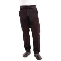 Chef Works Men's Lightweight Slim Trouser Black Size M