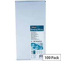 Fellowes 6mm Black Wire Binding Element Pack of 100 53218