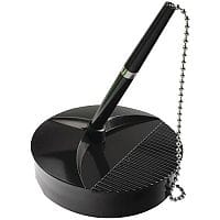 Fellowes Ballpoint Counter Desk Pen and Chain Black 98215-99