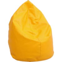 Pear Shaped Mini Bean Bag Orange Vinyl