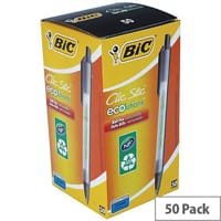 Bic Ecolutions Clic Stick Black Pack of 50 880