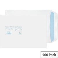 Evolve C5 Recycled Envelopes Window White Self-Seal 100gsm Pack of 500 RD7084