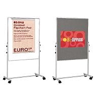 Bi-Office Duo Easel 1200x790mm Grey Felt EA4724075