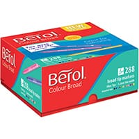 Berol Colour Broad Class Pack Assorted Pack of 288 2057598