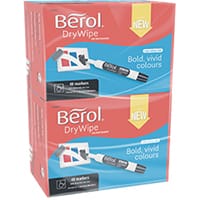 Berol Drywipe Marker Bullet Tip Assorted Pack of 96 1984869