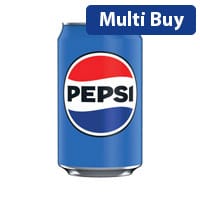 Pepsi Cola Original Soft Drink Cans, 330ml (Pack of 24, Ref 3385) - Refreshing and Classic Beverage