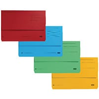 Elba Strongline FC Document Wallets Assorted PK10 400099327