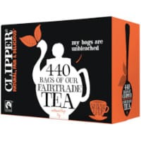 Clipper Fairtrade Organic Everyday Tea Bags A06816 Pack 440