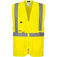 Portwest C357 Hi-Vis Executive Tablet Vest Yellow Small