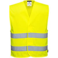 Portwest C374 MeshAir Hi-Vis 2 Band Vest Yellow 4X5X
