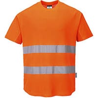 Portwest C394 Hi-Vis Mesh T-Shirt Orange Medium