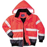 Portwest C465 3in1 Bomber Jacket 3:2 Red & Navy XL