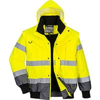 Portwest C465 3in1 Bomber Jacket 3:2 Yellow & Grey Medium