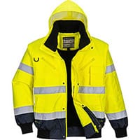 Portwest C465 3in1 Bomber Jacket 3:2 Yellow & Navy XL