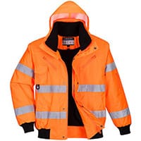 Portwest C467 Hi-Vis 3 in 1 Bomber Jacket Orange XL