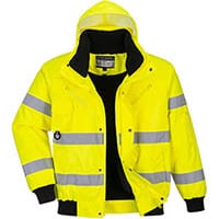 Portwest C467 Hi-Vis 3 in 1 Bomber Jacket Yellow XL