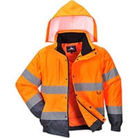 Portwest C468 Hi-Vis 2in1 Bomber Jacket Orange XSmall