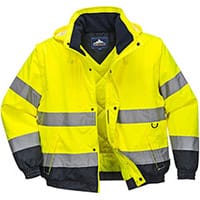 Portwest C468 Hi-Vis 2in1 Bomber Jacket Yellow Medium