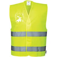Portwest C475 Hi-Vis 2-Band Vest ID Yellow XX3X