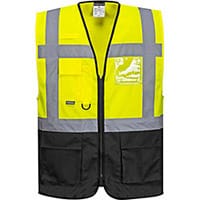 Portwest C476 Warsaw Executive Vest Yellow & Black XL