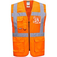Portwest C496 Madrid Executive Mesh Vest Orange XXL
