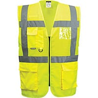 Portwest C496 Madrid Executive Mesh Vest Yellow Medium