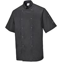Portwest C733 Cumbria Chefs Jacket Black XL