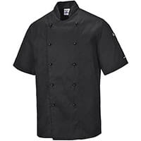 Portwest C734 Kent Chefs Jacket Black XSmall
