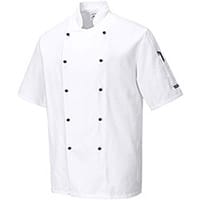 Portwest C734 Kent Chefs Jacket White XSmall