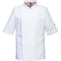 Portwest C746 Stretch Mesh Air Pro Short Sleeve Jacket White Size XXL Regular Fit