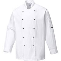 Portwest C834 Somerset Chef Jacket White Medium