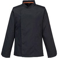 Portwest C846 Stretch Mesh Air Pro Long Sleeve Jacket Black Size M Regular Fit