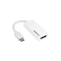 StarTech USB-C to HDMI Adapter USB Type-C to HDMI Converter for Computers with USB C USB Type C Video Adapter White 4K 60Hz 1 x HDMI PC CDP2HD4K60W