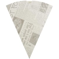 Colpac Biodegradable Newspaper Print Paper Chip Cones 183mm (Pack of 1000)