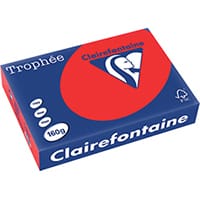 Trophee Card A4 160gm Coral Red Pack of 250 1004C