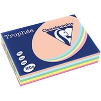 Trophee Card A4 160gm Pastel Assorted Pack of 250 1712C