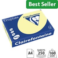 Trophee Canary A4 Card 160gsm – Pack of 250 Sheets (2636C)