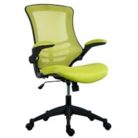 Marlos Mesh Back Office Chair With Folding Arms Green