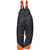 Portwest CH12 Chainsaw Bib & Brace Overall Black Small