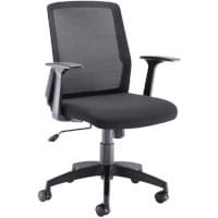 Denali Mid-Back Ergonomic Office Posture Chair - Lumbar Support - Black