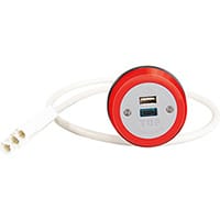 Cluster Power Module 1 x TUF (A&C connectors) USB Charger - White