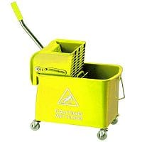 Yellow Mobile Mop Bucket and Wringer 20 Litre 101248YL
