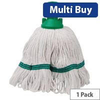 Contico Exel Revolution Mop Head, 250g, Green - Heavy-Duty Mop Head for High Traffic Areas