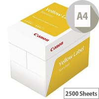 Canon Yellow Label Standard Paper A4 80gsm White Box of 2500 Sheets