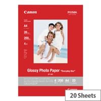 Canon A4 Glossy Photo Paper 200gsm Pack of 20 0775B082