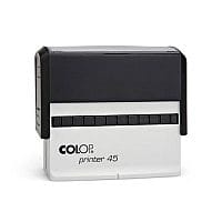 COLOP Printer 45 oblong text Pre-Inked Rubber stamp Black Ink Black Handle